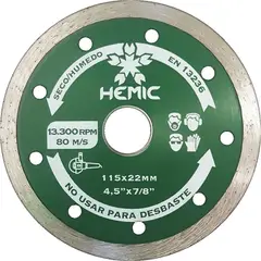 HEMIC - Disco diamantado continuo 4 1/2"