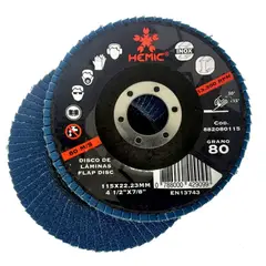 HEMIC - Disco traslapado metal 4 1/2 gr.80
