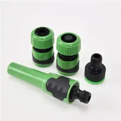 GARDTECH - Set de accesorios de riego 1/2" - 3/4" con pitón