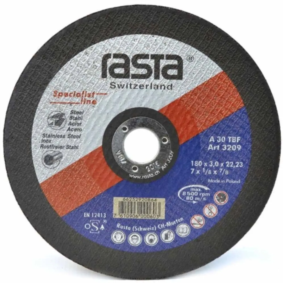 RASTA - Disco corte rasta metal 7"