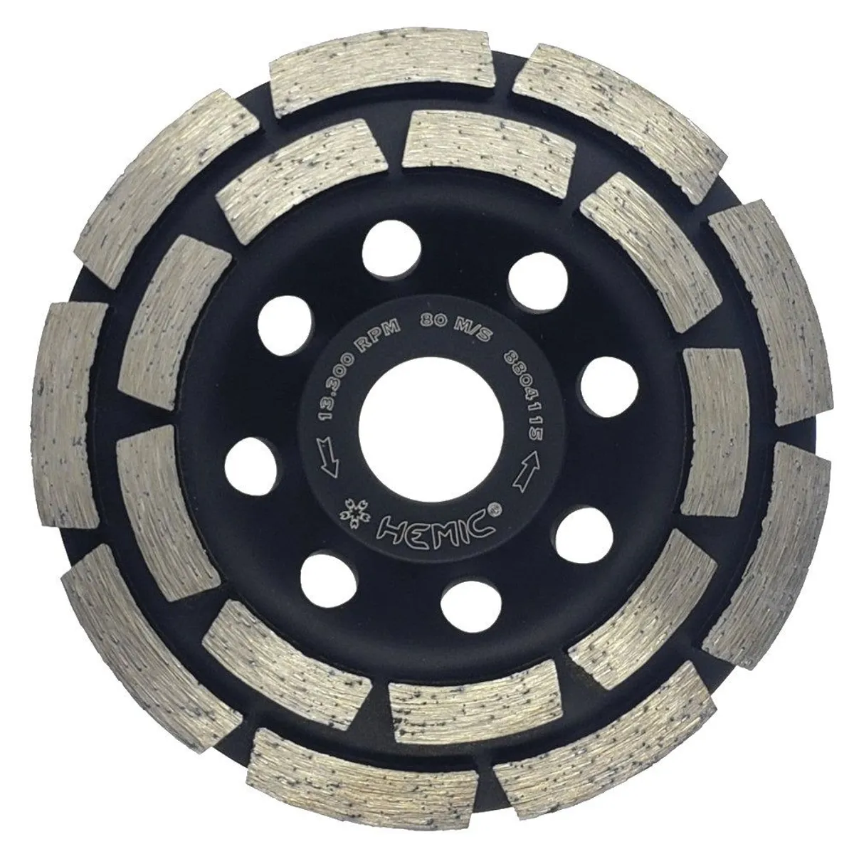 HEMIC - Copa diamantada 4 1/2" doble hilera