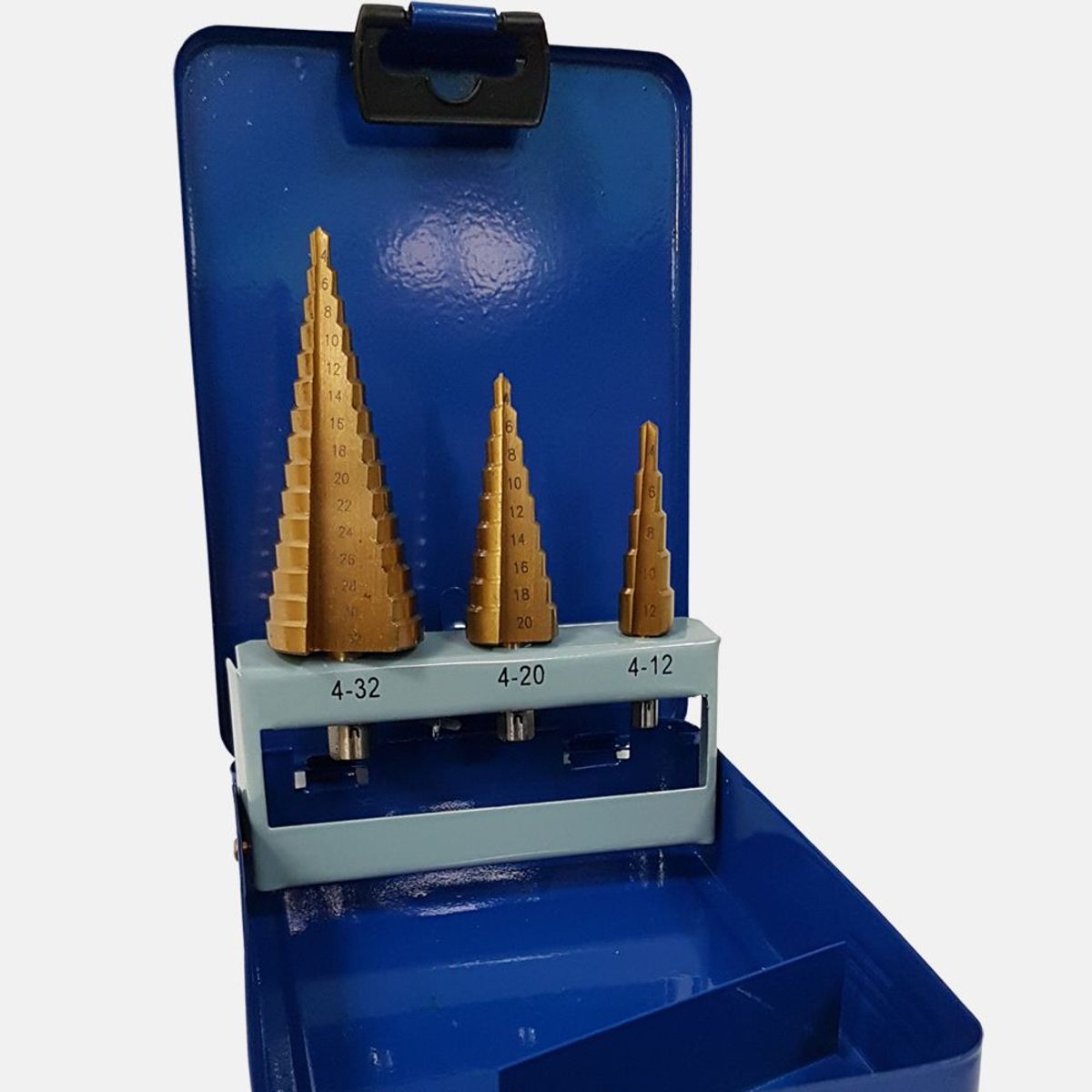 HEMIC - Set 3 brocas escalonada 4-12/ 4-20/ 4-32mm