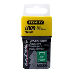 STANLEY - Corchete trabajo liviano 1/4" TR45 TRA204T 1000 uds
