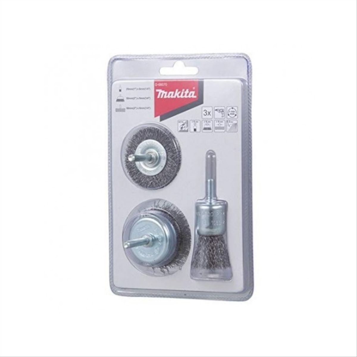 MAKITA - Set 3 gratas toma 1/4" para taladro