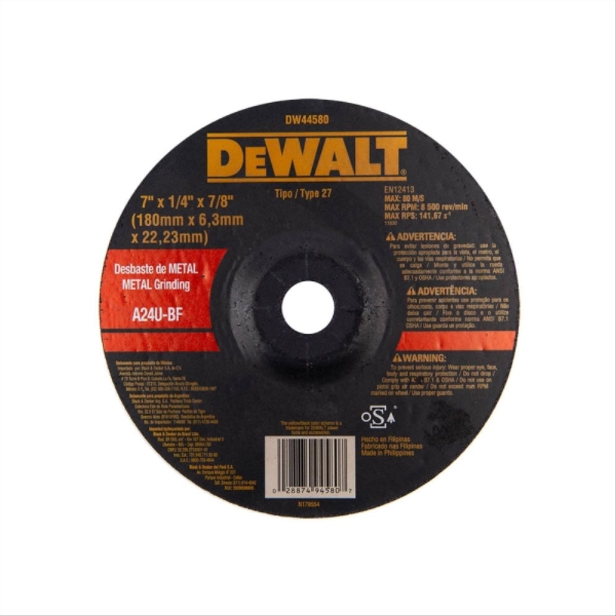 DEWALT - Disco desbaste metal 7"