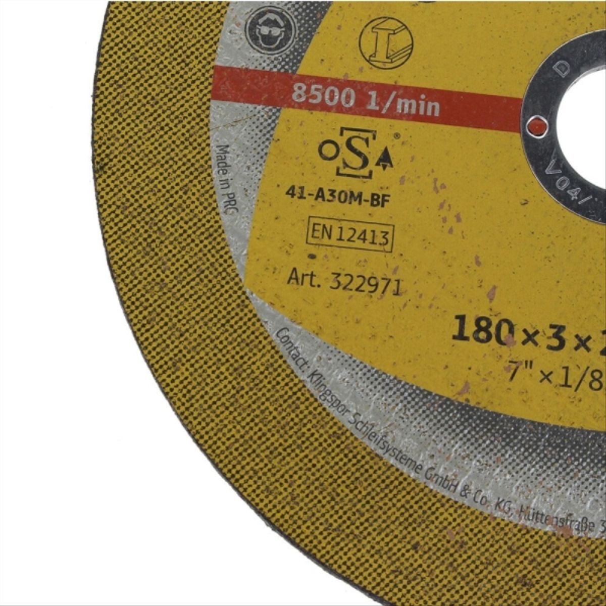 KLINGSPOR - Disco corte metal 7" x 3mm extra