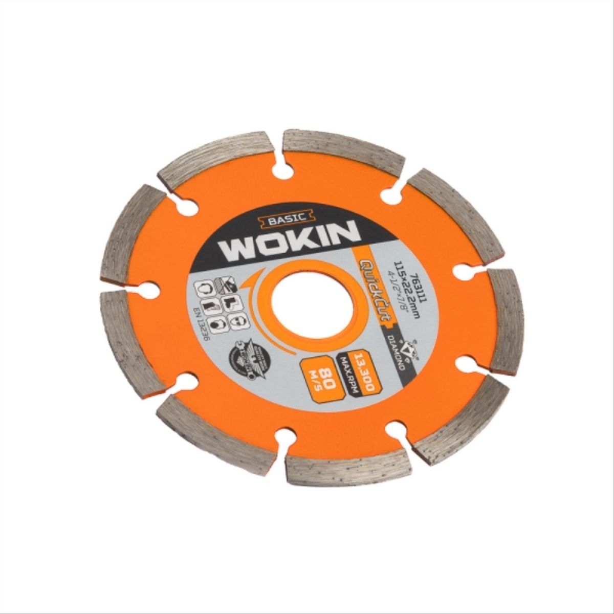 WOKIN - Disco Diamantado Seco 4 1/2" x 7/8"