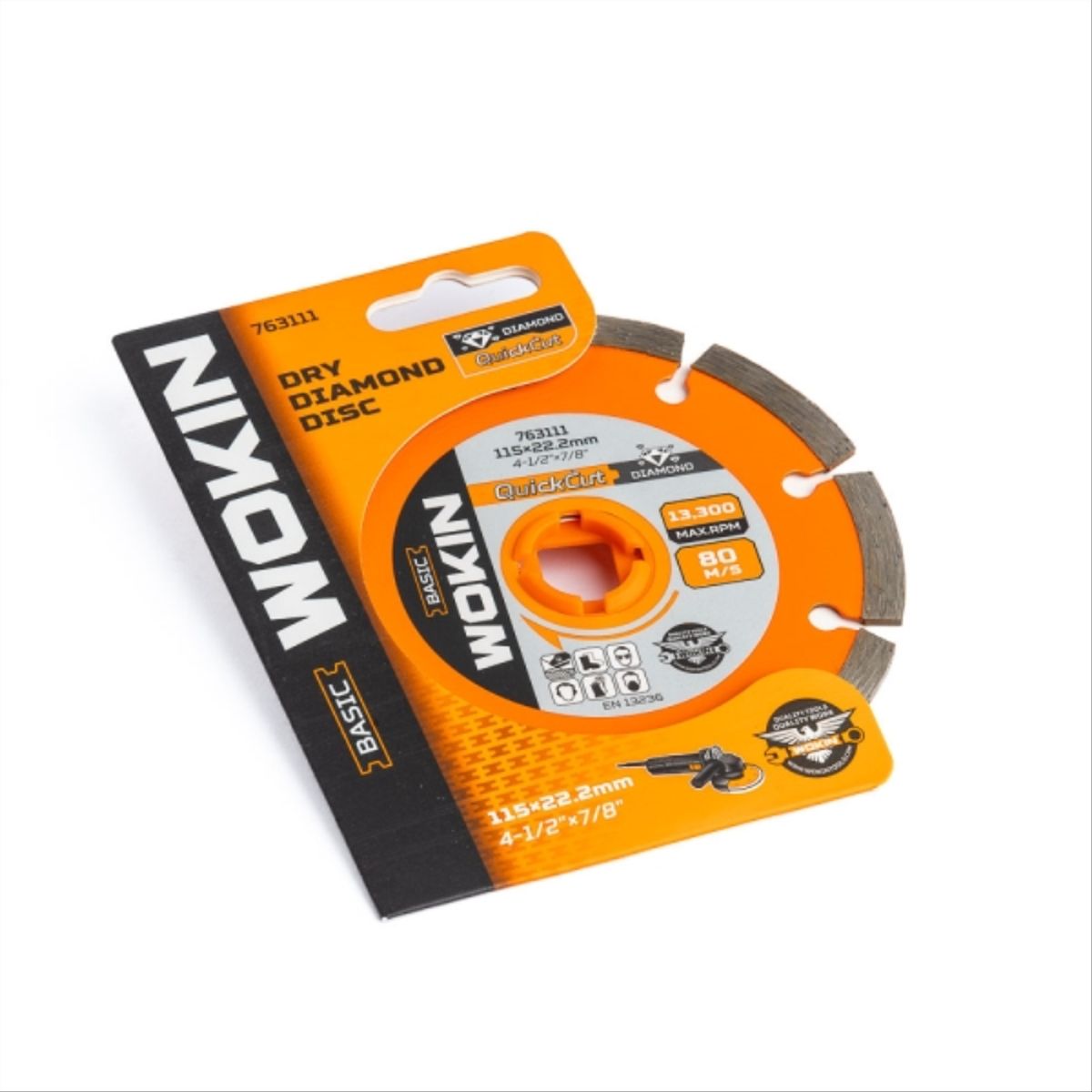 WOKIN - Disco Diamantado Seco 4 1/2" x 7/8"