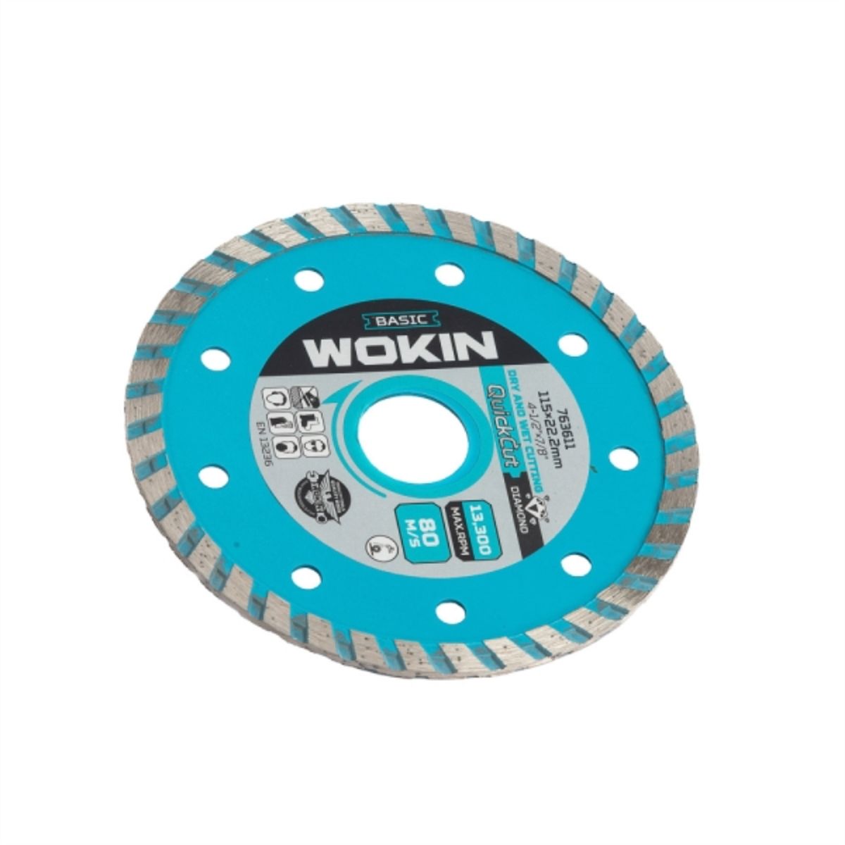 WOKIN - Disco Diamantado Turbo 4 1/2" x 7/8"