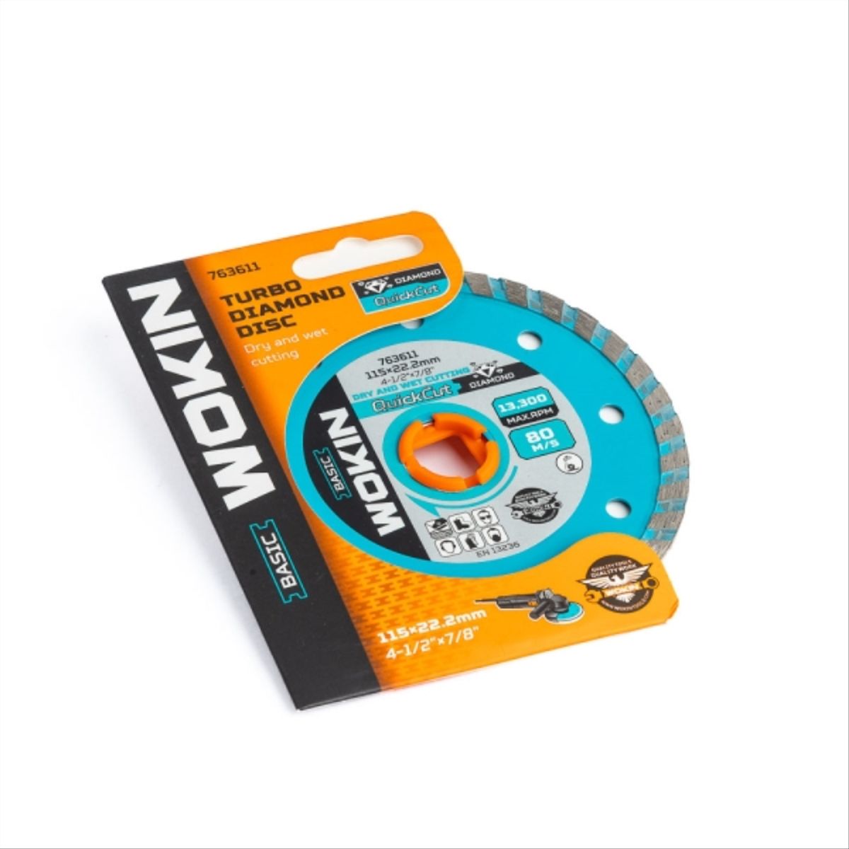 WOKIN - Disco Diamantado Turbo 4 1/2" x 7/8"