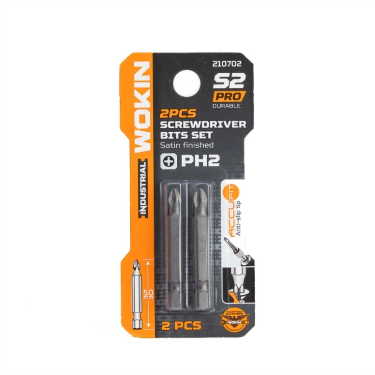 WOKIN - Set de Puntas Phillips PH2 50mm 2 UN