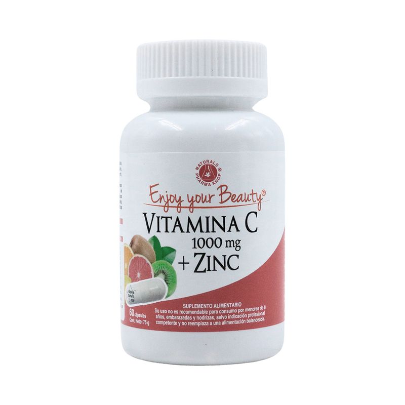 KNOP - Vitamina C 1000 mg + Zinc 15 mg x60 cápsulas