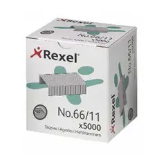 REXEL - Corchetes/ Grapas 66/11, Contiene 5000 Unidades -
