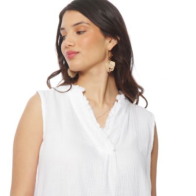 Imagen 2 del producto BLUSA SIN MANGA SOLIDO ESCOTE V