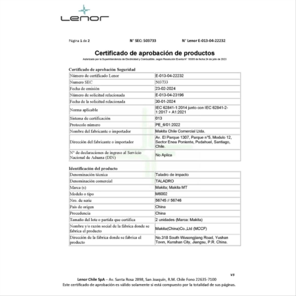 MAKITA - Taladro atornillador 10 mm 430W M6002B