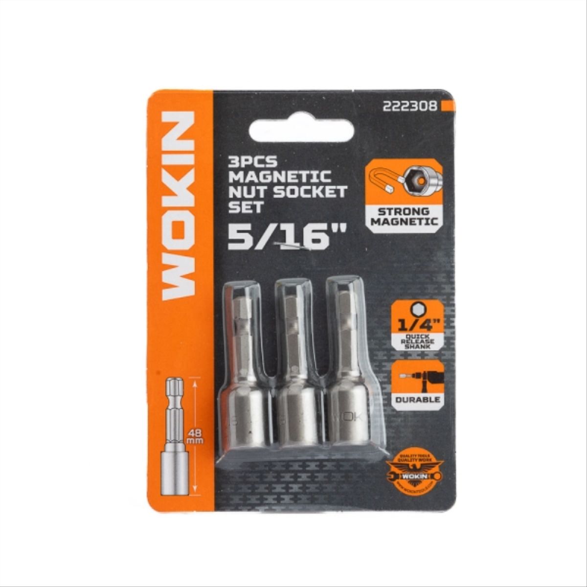 WOKIN - Set Adaptador Magnetico 5/16" 48 mm