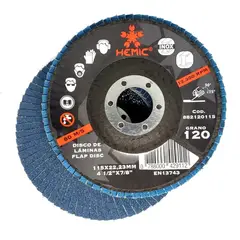 HEMIC - Disco traslapado metal 4 1/2 gr.120