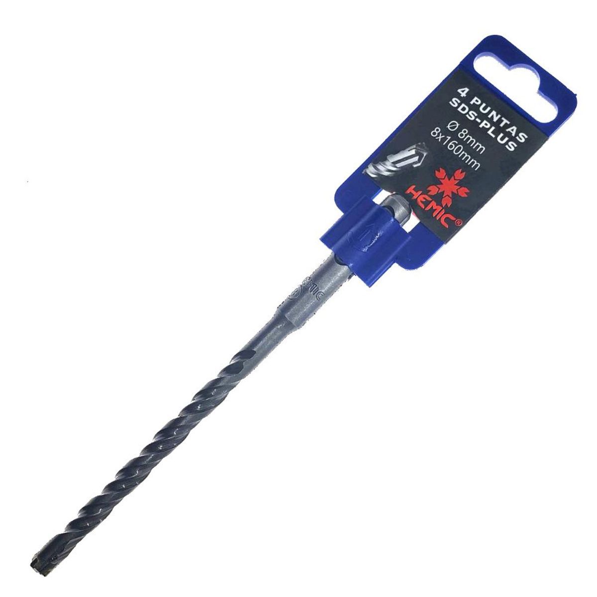HEMIC - Broca para martillo SDS+ 4-Cutter 8x160mm
