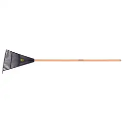 TRAMONTINA - Barre hojas plastico 22dts mgo madera 120cm-negro