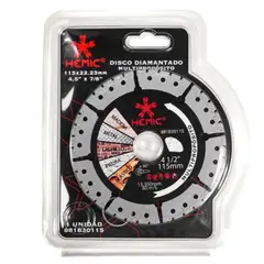HEMIC - Disco Diamantado Multiproposito 115x3x22,23mm