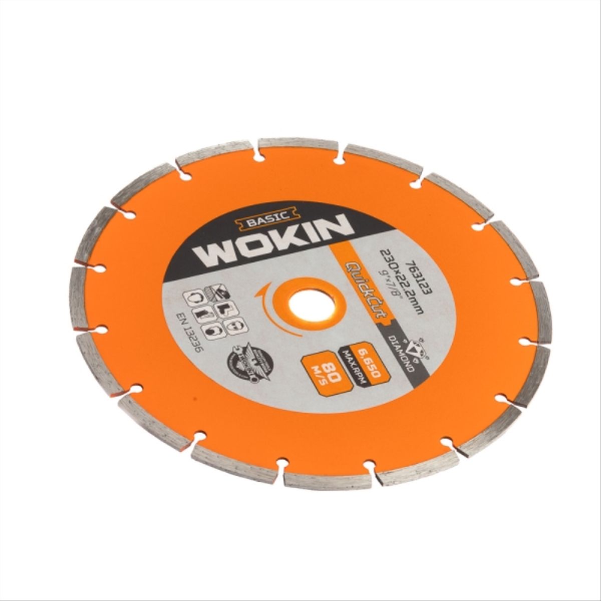 WOKIN - Disco Diamantado Seco 9" x 7/8"