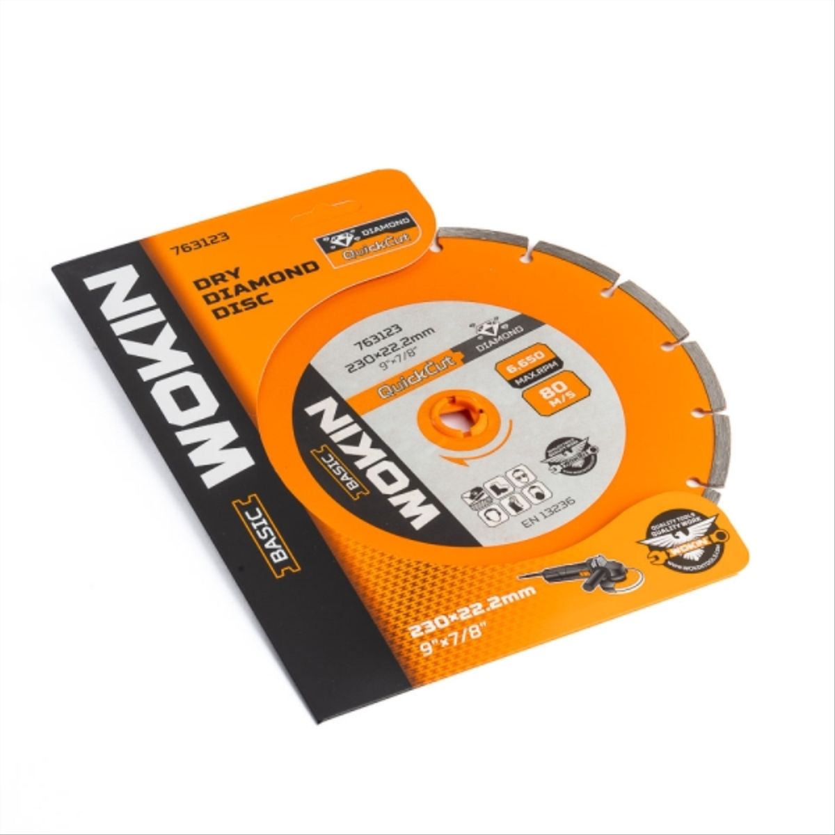 WOKIN - Disco Diamantado Seco 9" x 7/8"