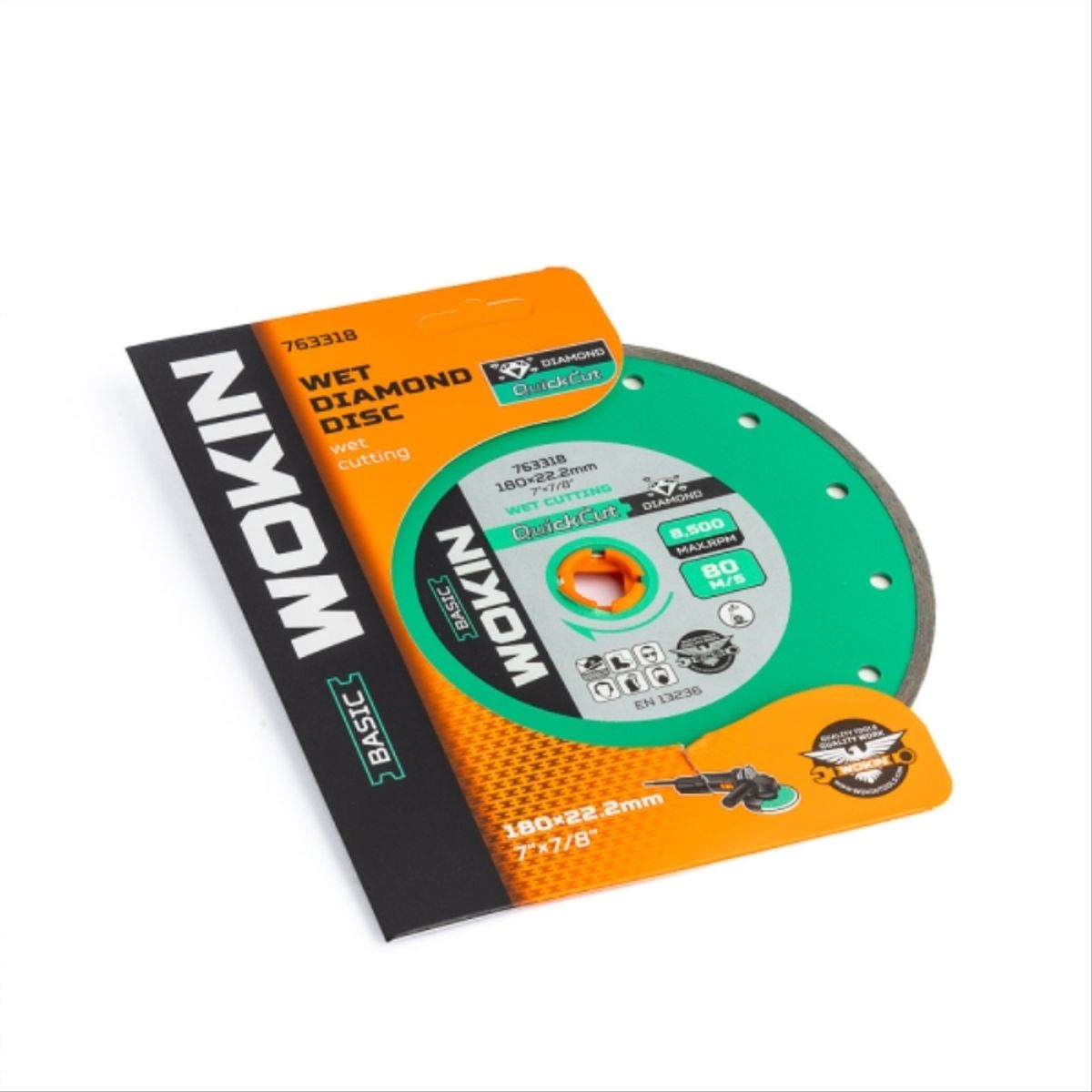 WOKIN - Disco Diamantado Humedo 7" x 7/8"