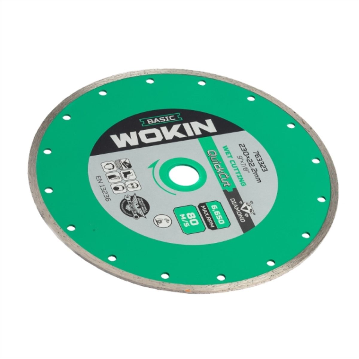 WOKIN - Disco Diamantado Humedo 9" x 7/8"