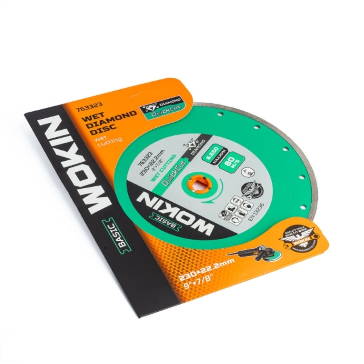 WOKIN - Disco Diamantado Humedo 9" x 7/8"