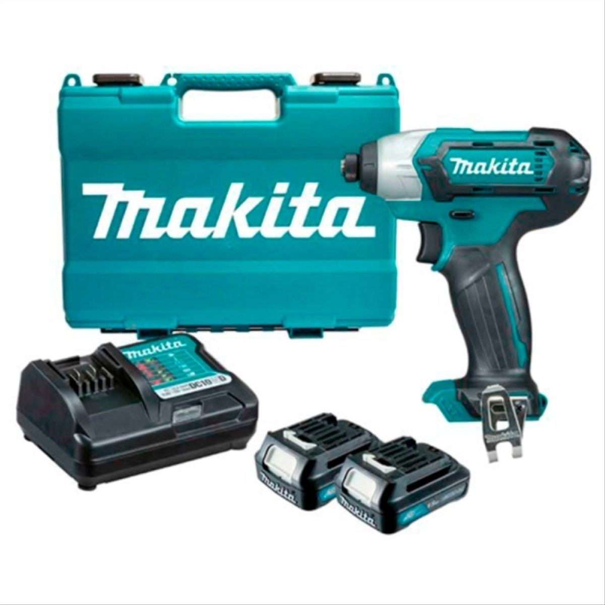 MAKITA - Atornillador de impacto 12V 2 baterías + Cargador