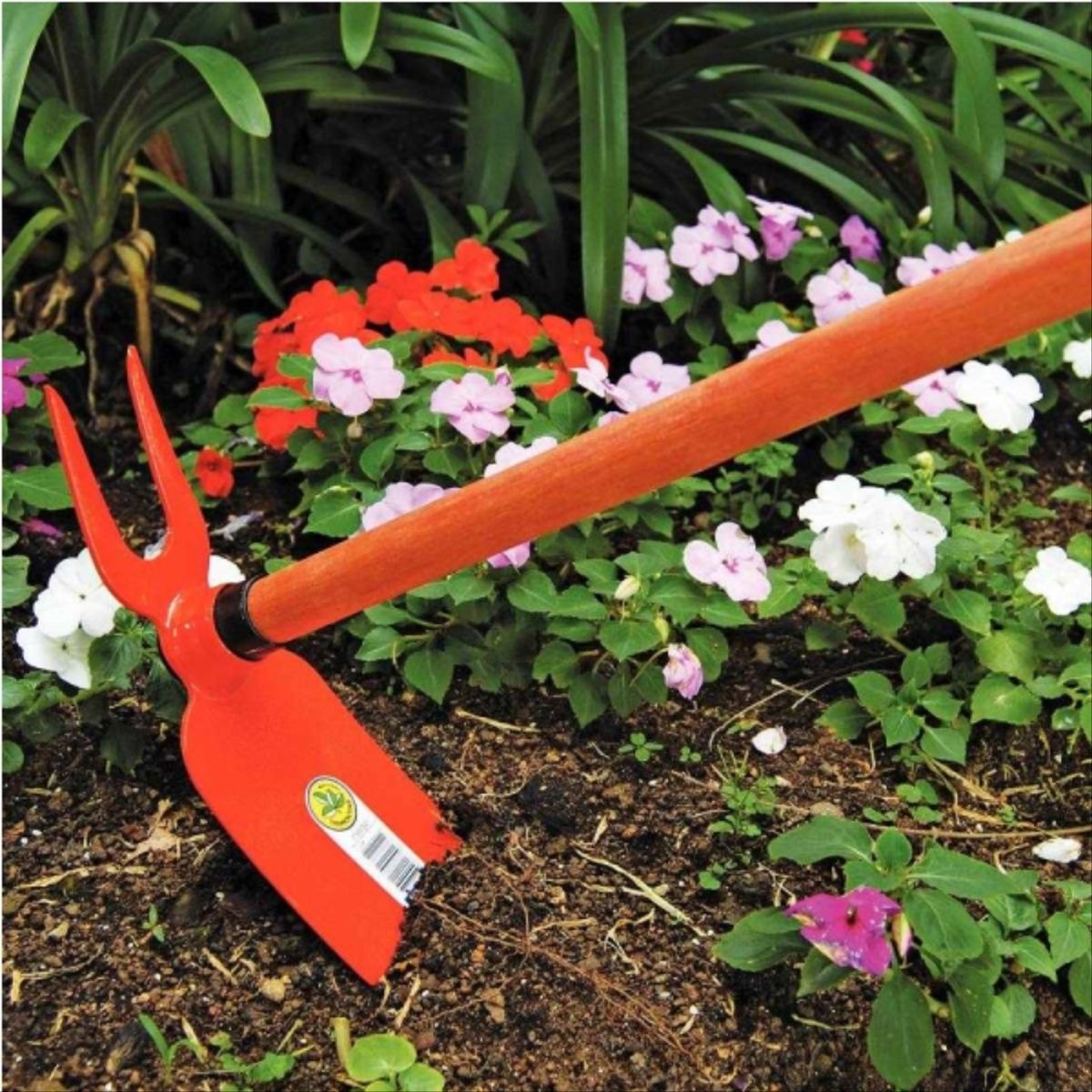 TRAMONTINA - Escardillo (azadilla) 2 puntas mango madera