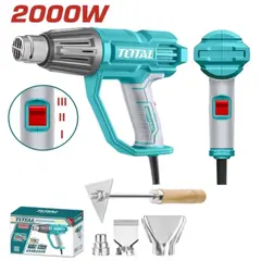 TOTAL - Pistola calor 2000w 3 boquillas+raspador tb20078-7