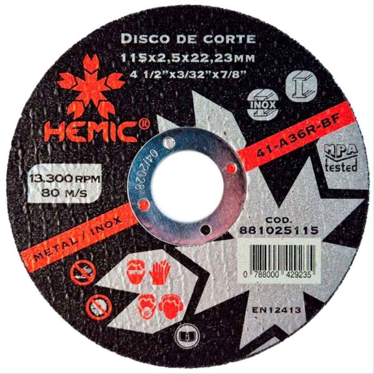 HEMIC - Disco de Corte HEMIC 115x2,5x22,23mm