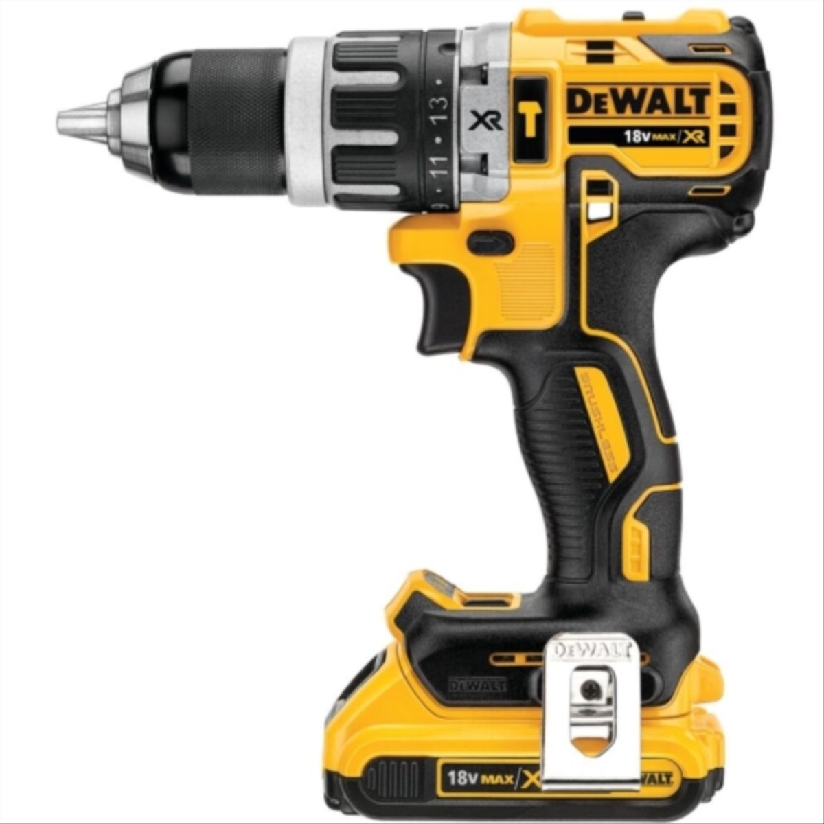 DEWALT - Taladro percutor inalambrico 20v 13mm sin carbones.