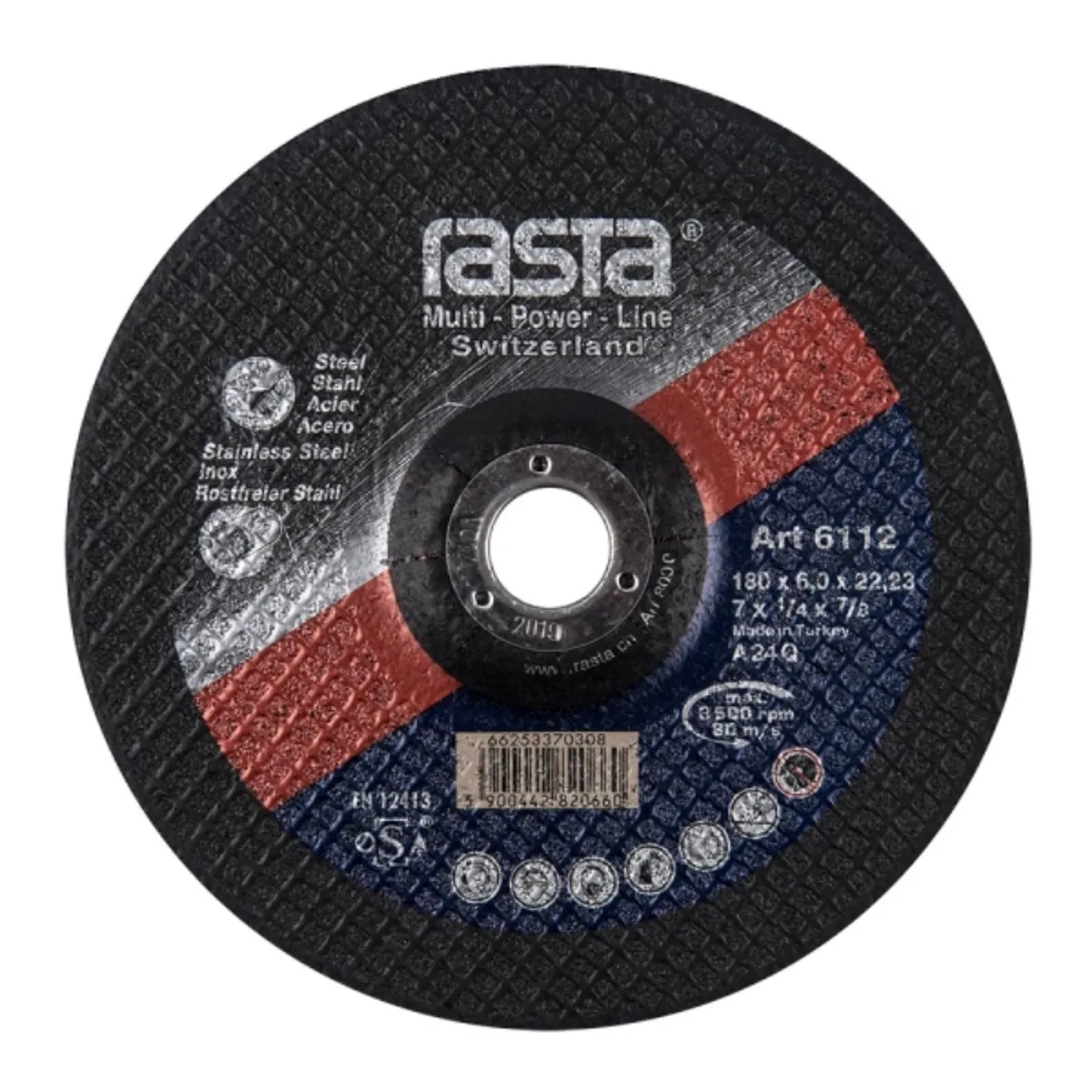 RASTA - Disco desbaste rasta metal 7"
