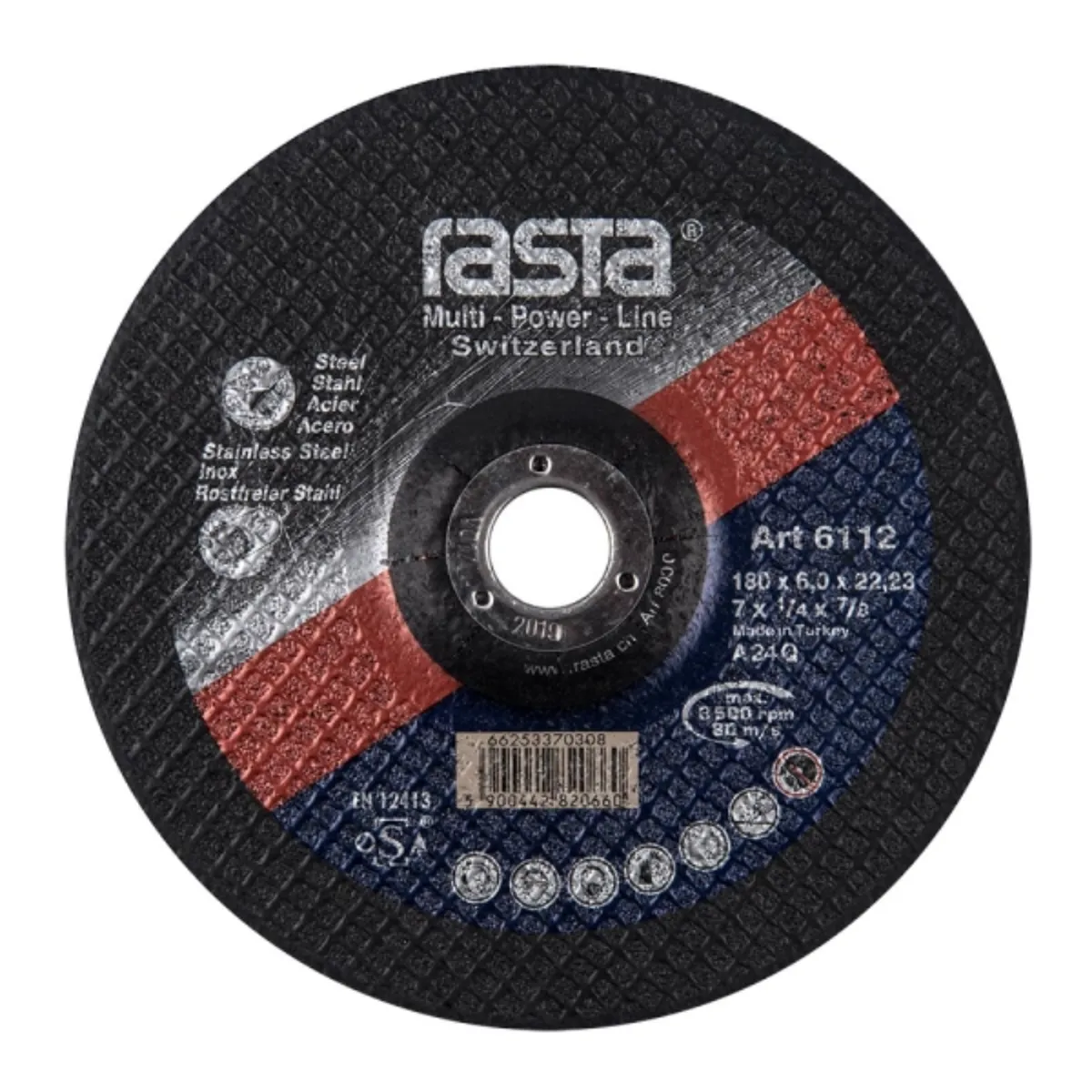 RASTA - Disco desbaste rasta metal 7"