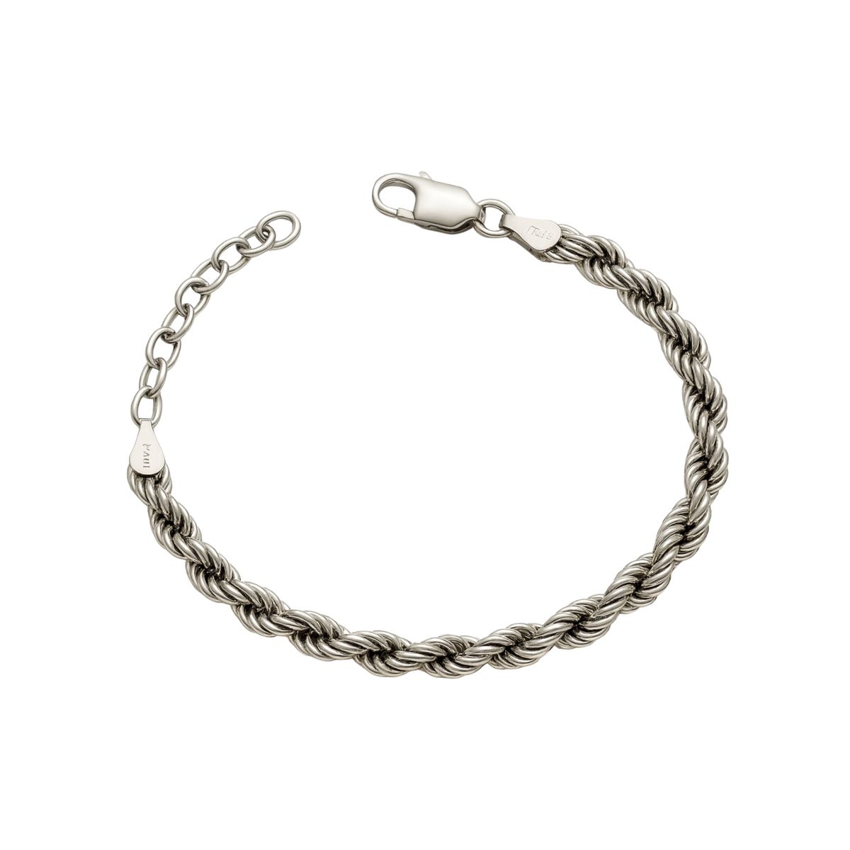 JB JOYAS BARON - Pulsera de Plata Esterlina 925 Turbillón 9,2gr.