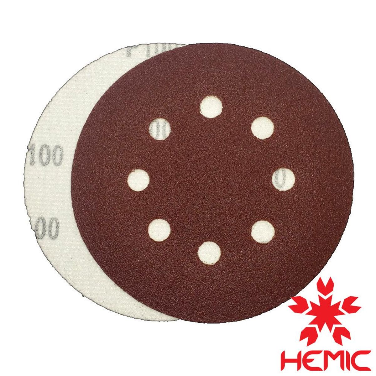 HEMIC - Disco lija velcro 125mm G100 pack 10