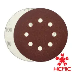 HEMIC - Disco lija velcro 125mm G100 pack 10