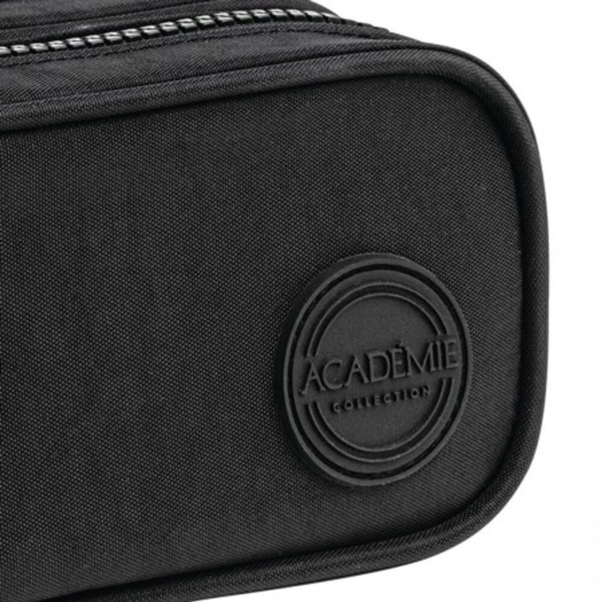 GENERICO - Estuche Duo Académie Negro con 2 Compartimentos – 210x90x90mm