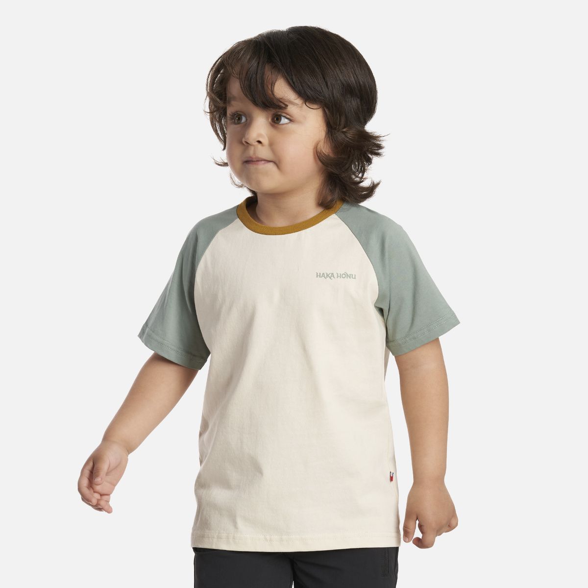HAKA HONU - Polera Niño Hakids Crema Haka Honu