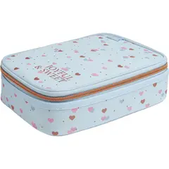 GENERICO - Estuche Box Joyful Azul – Capacidad 100 Lápices con Organizador