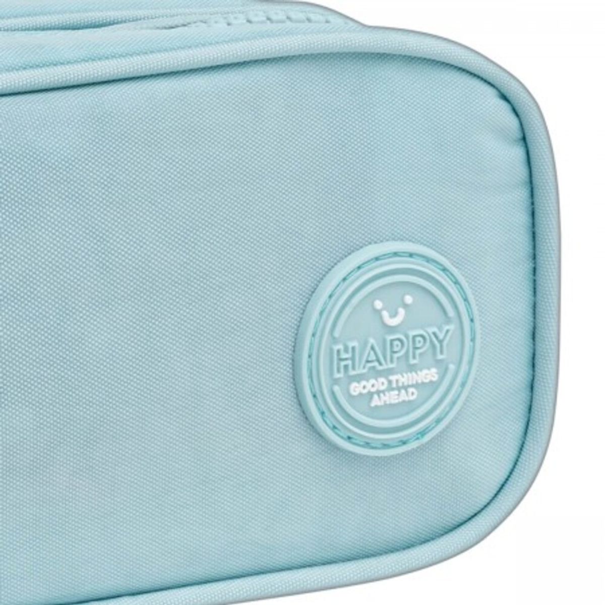 GENERICO - Estuche Duo Happy Celeste con 2 Compartimentos – 210x90x90mm