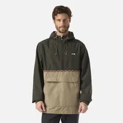 HAKA HONU - Chaqueta Hombre Viento Norte 14 Zip Verde Militar