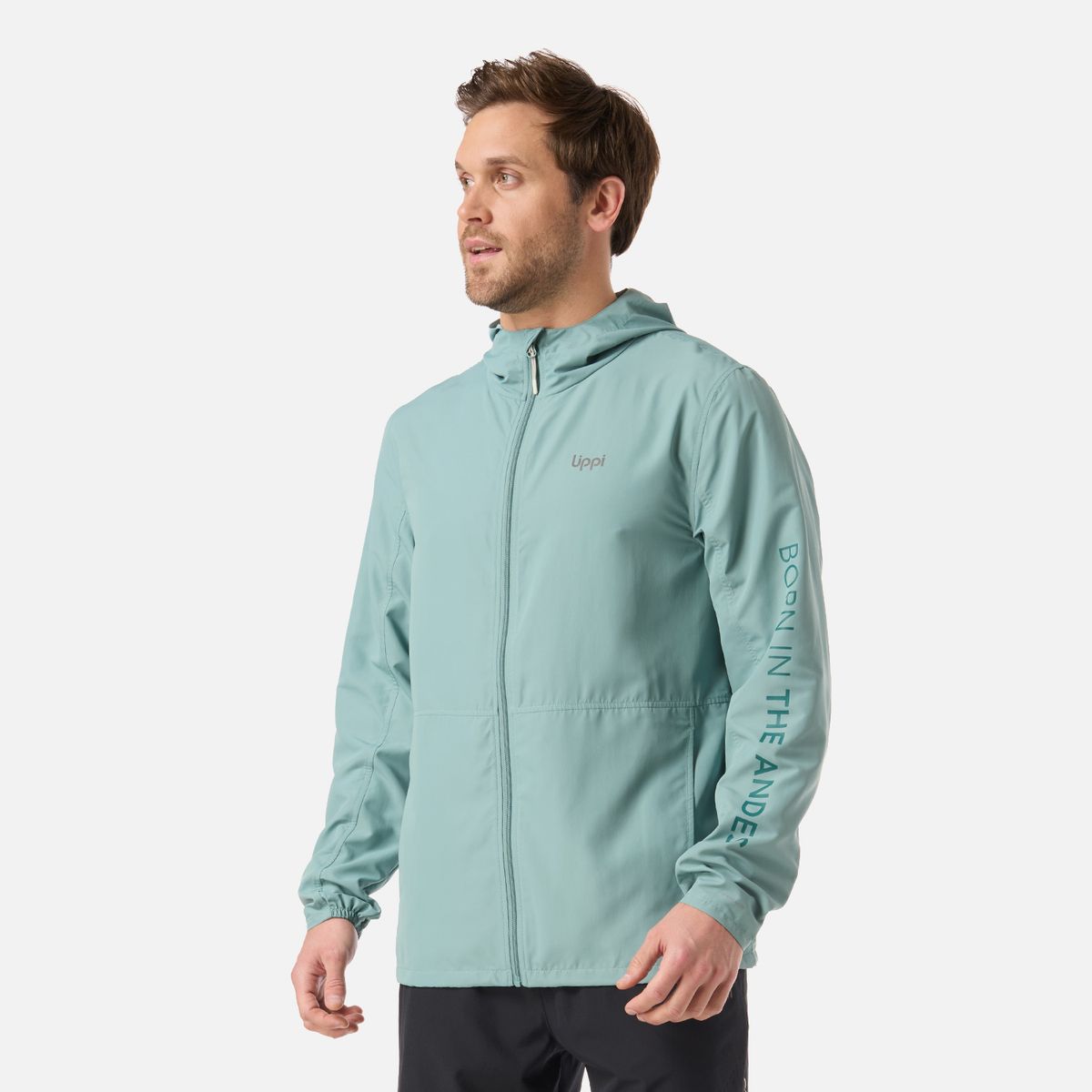 LIPPI - Chaqueta Hombre Nightfall WindBreaker Hoody Jacket Turquesa Lippi