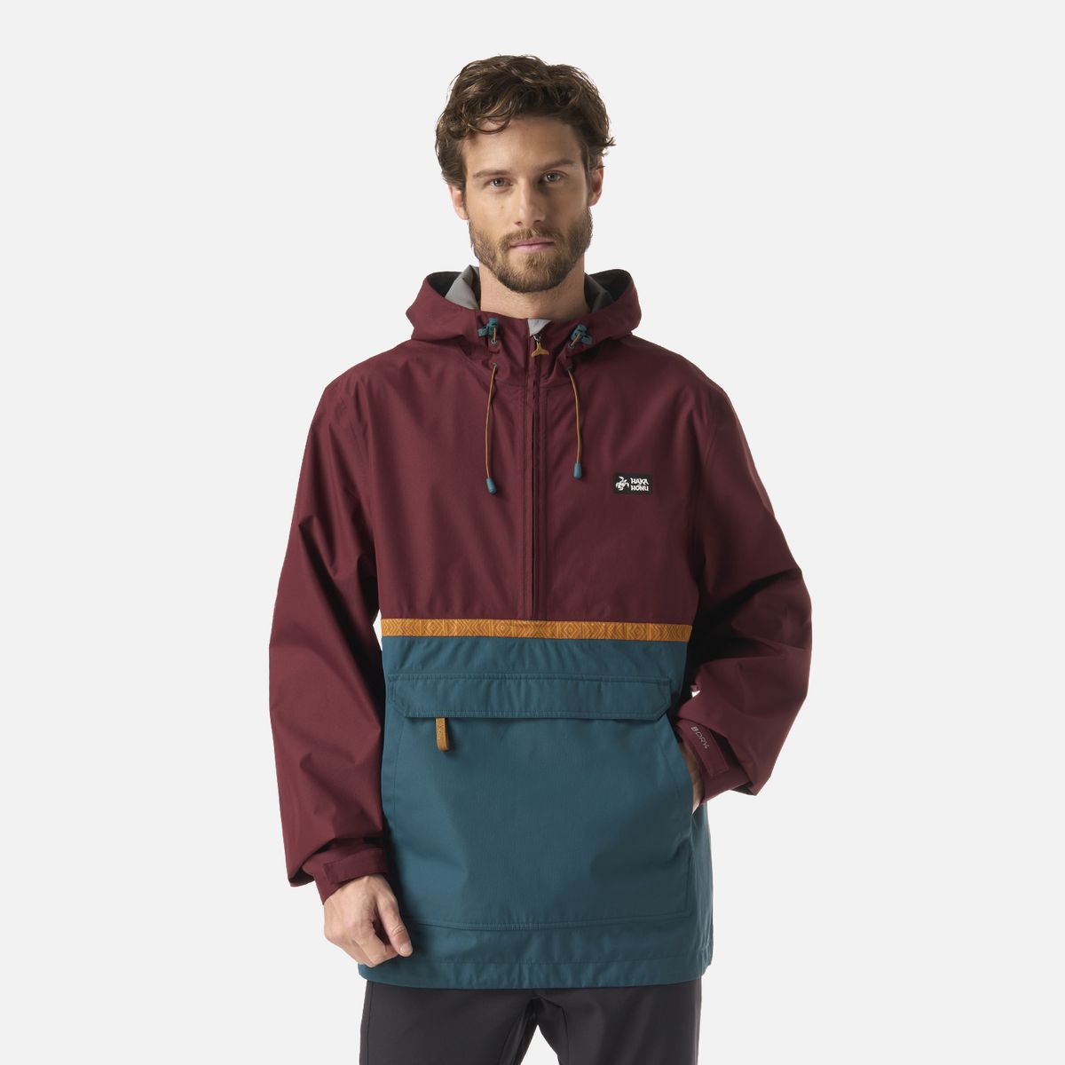 HAKA HONU - Chaqueta Hombre Viento Norte 14 Zip Burdeo Haka Honu