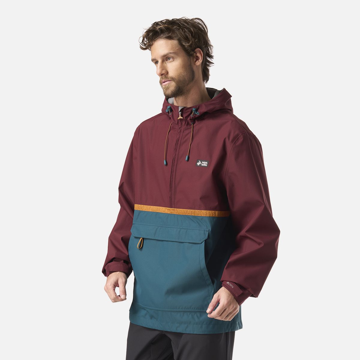 HAKA HONU - Chaqueta Hombre Viento Norte 14 Zip Burdeo Haka Honu