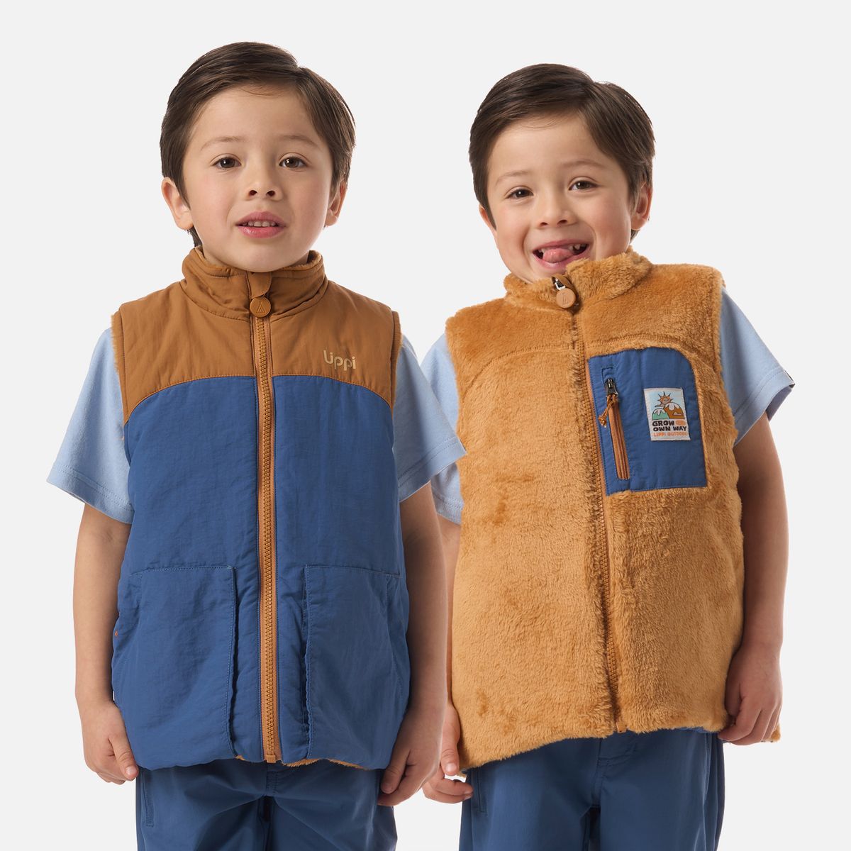 LIPPI - Polar Niño Campfire 2-Faces Jacket Café Claro Lippi