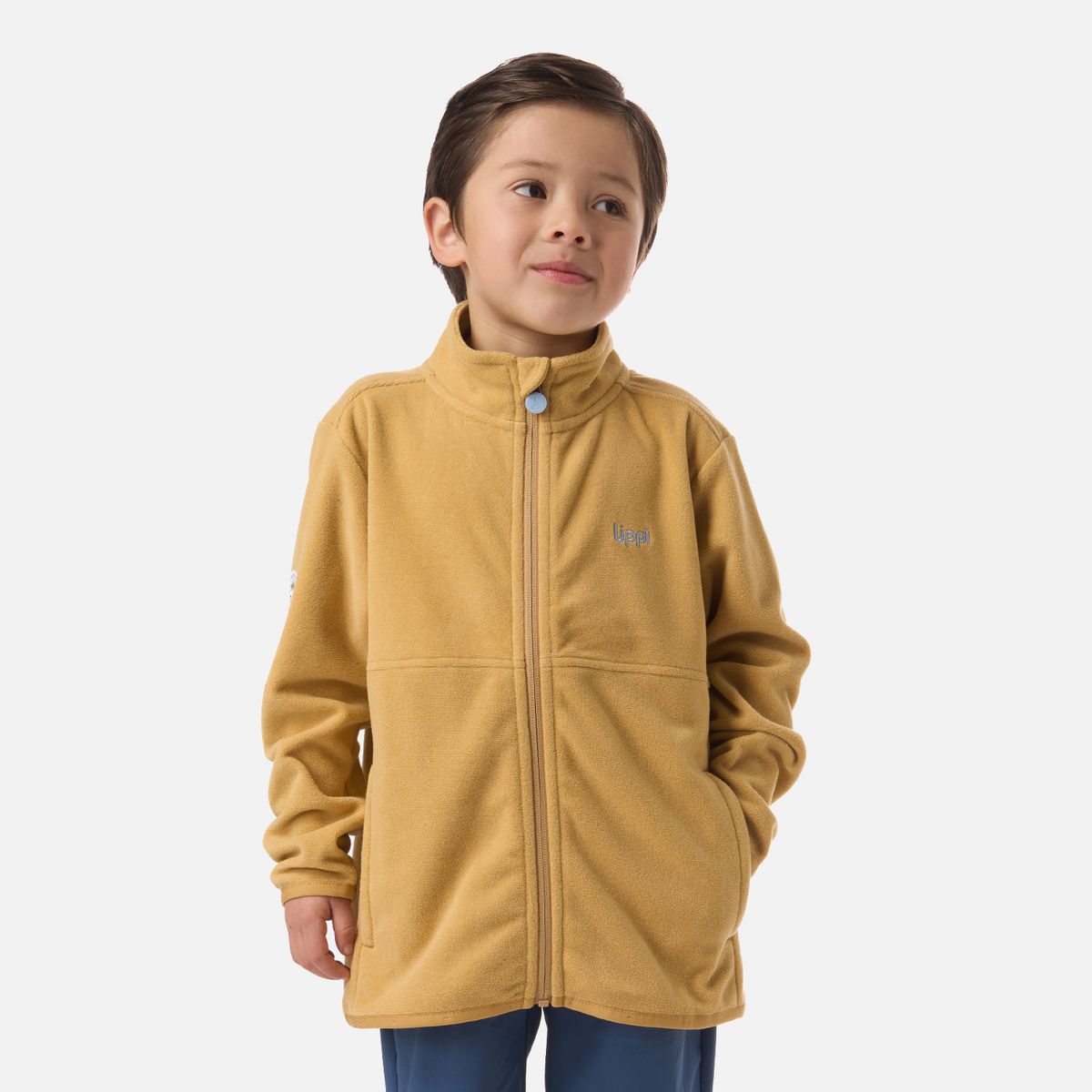 LIPPI - Polar Niño Stripes Nano-F Full Zip Camel Lippi