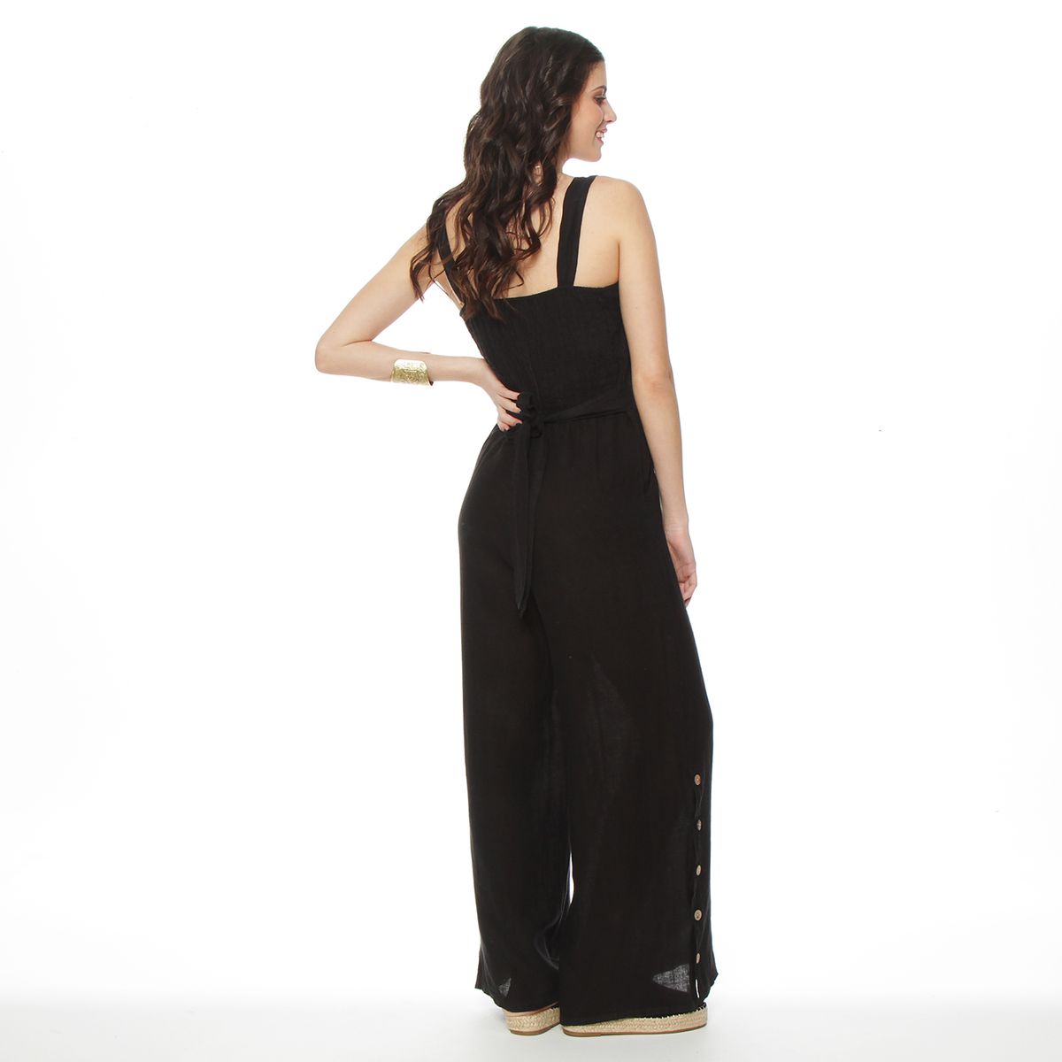 WADOS - ENTERITO SIN MANGA LINO CON LAZO EN CINTURA